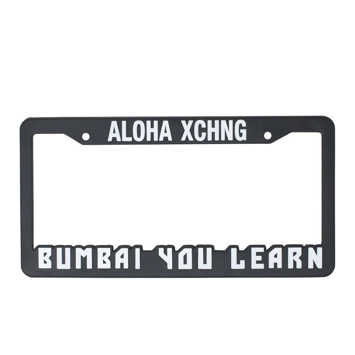 Bumbai You Learn License Plate Cover – Aloha Exchange