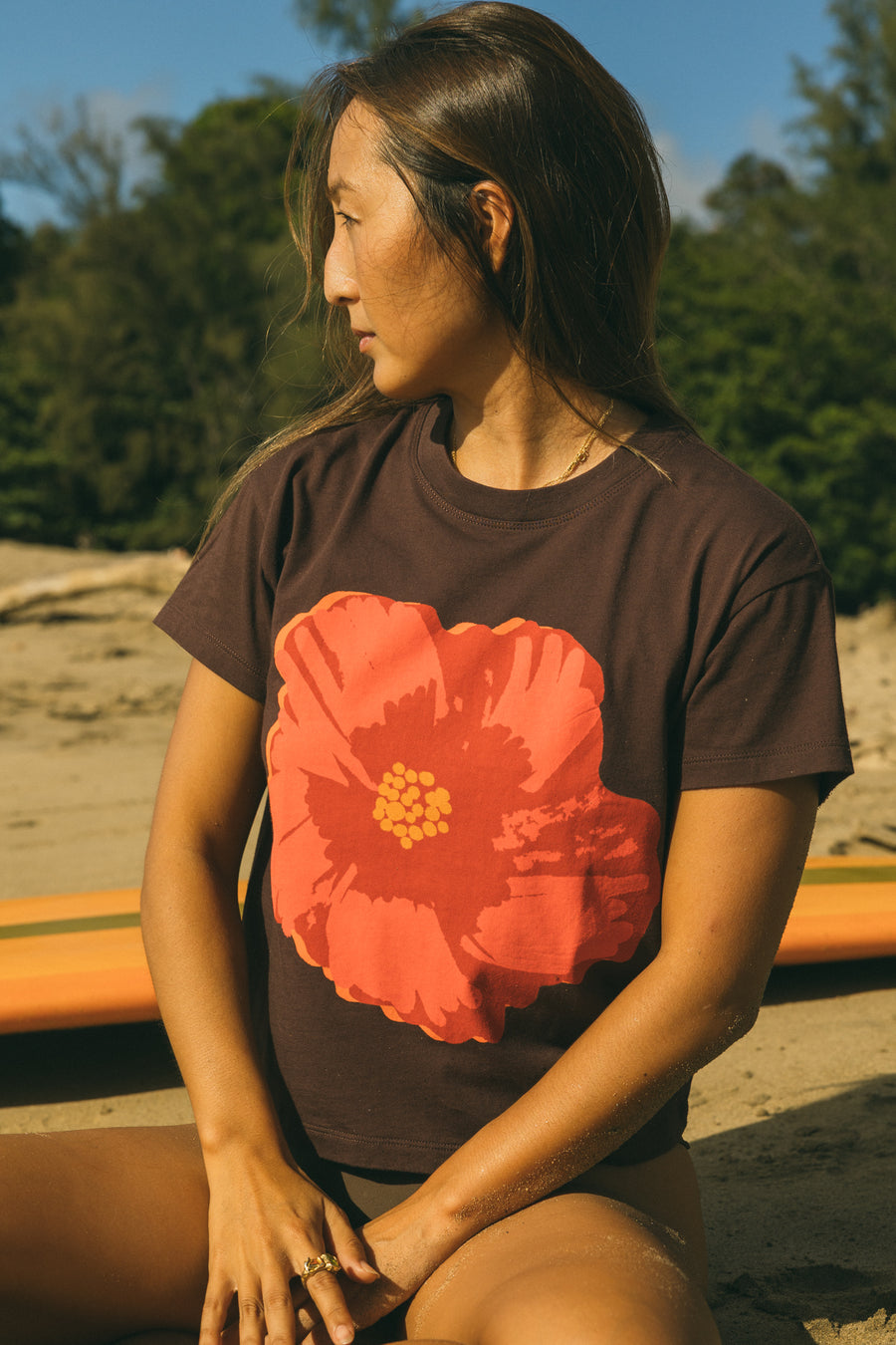 W's Pua Pop Mid Length Tee