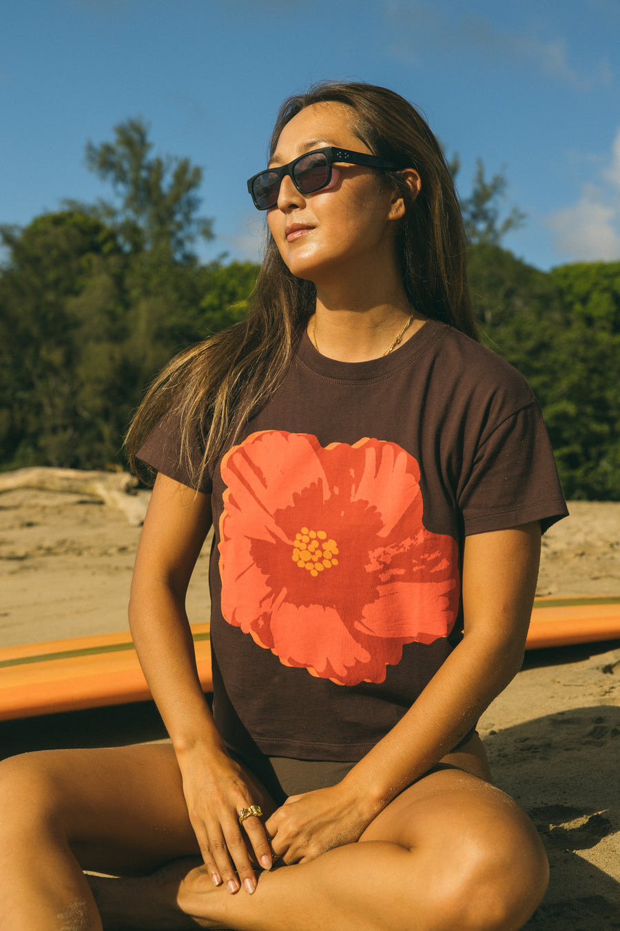 W's Pua Pop Mid Length Tee