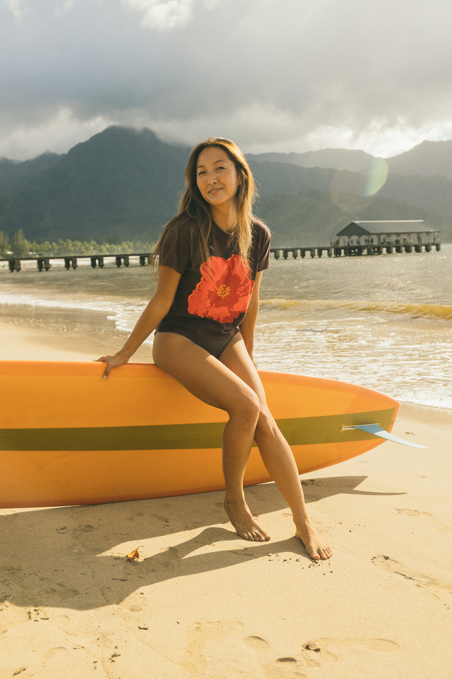 W's Pua Pop Mid Length Tee