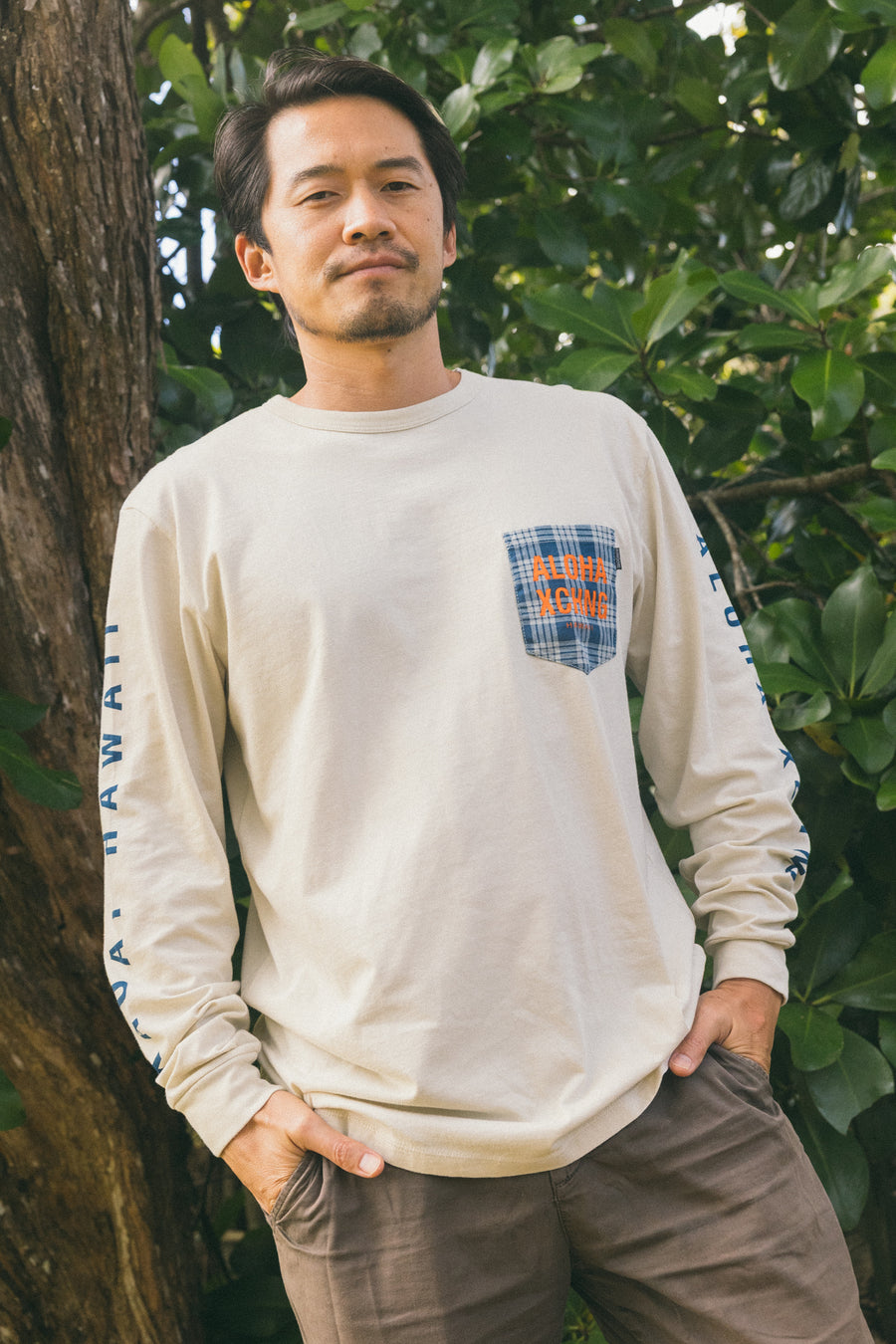 M's Palaka Longsleeve Pocket Tee