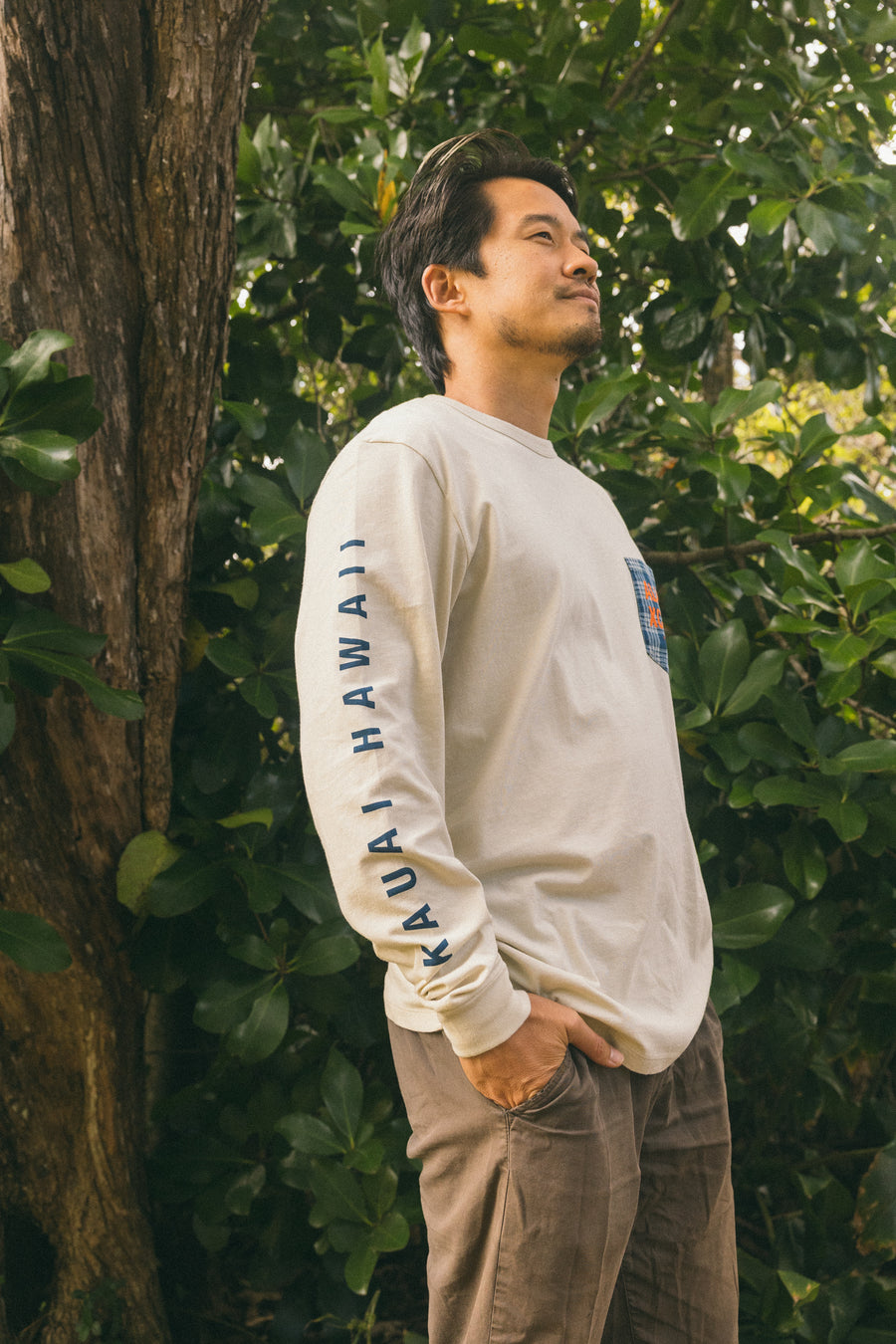 M's Palaka Longsleeve Pocket Tee