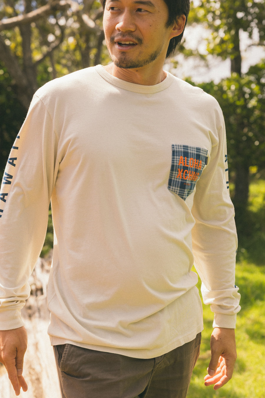 M's Palaka Longsleeve Pocket Tee