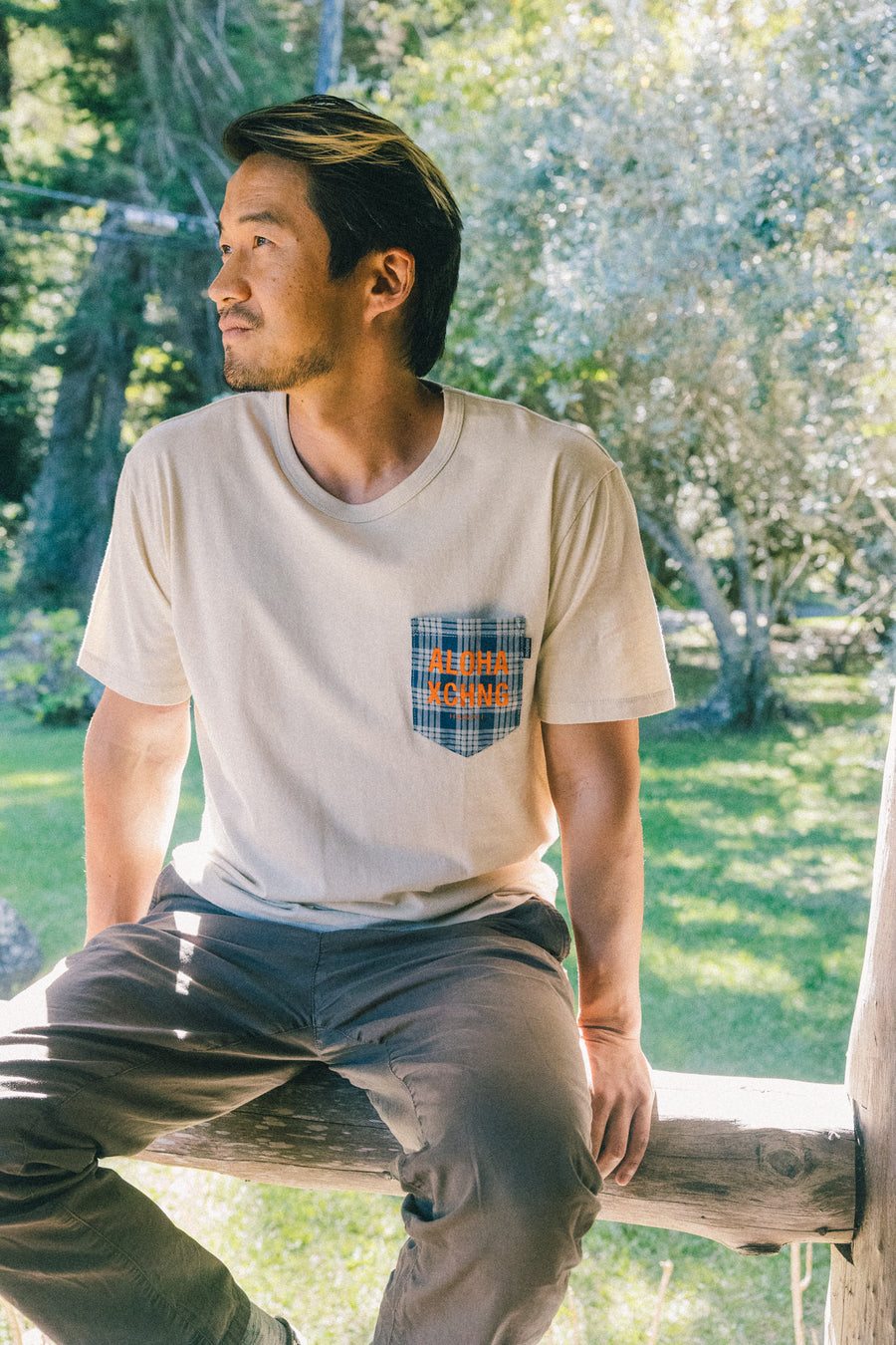 M's Palaka Pocket Tee