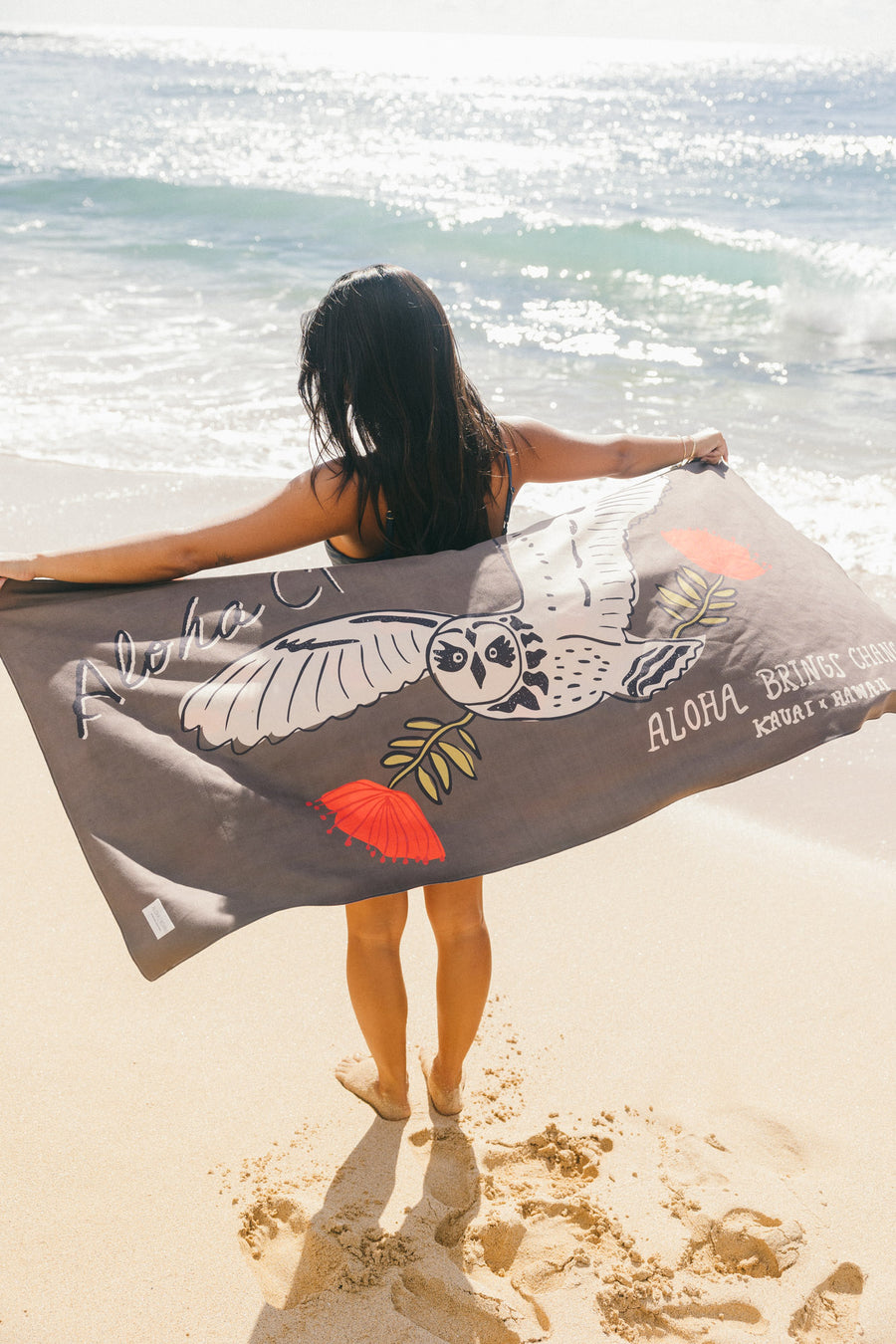 Flying Pueo Quick Dry Kine Towel