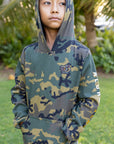 Camo Boar Youth Pullover Hoodie