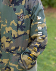 Camo Boar Youth Pullover Hoodie