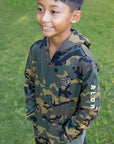 Camo Boar Youth Pullover Hoodie