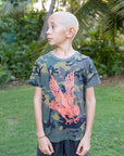 Camo Pueo Youth Tee