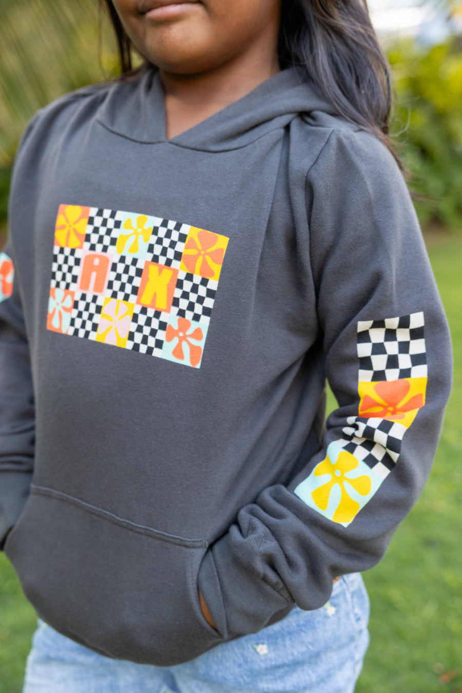 Patchy Pullover Youth Hoodie