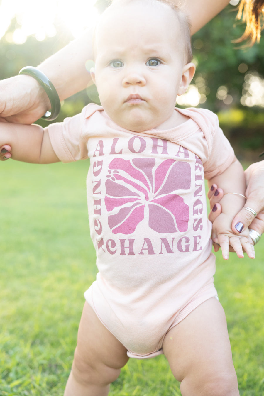 ABC Hibiscus Onesie