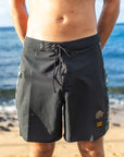 M's Side Pali Boardshort - Black / Tiger Camo