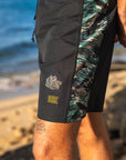 M's Side Pali Boardshort - Black / Tiger Camo