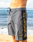 M's Side Pali Boardshort 19" - Dark Grey