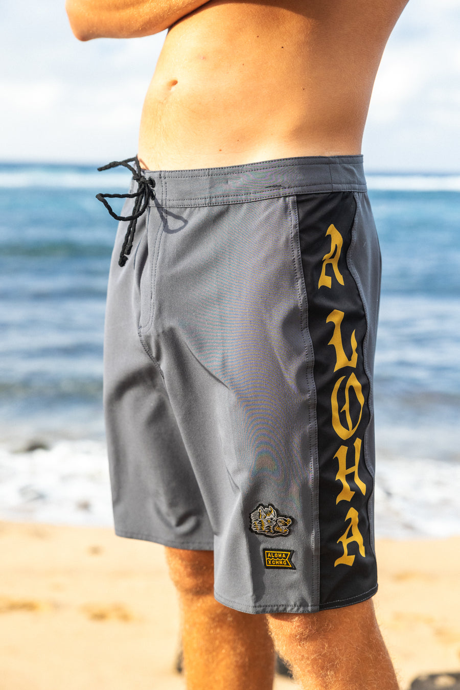 M's Side Pali Boardshort 19" - Dark Grey