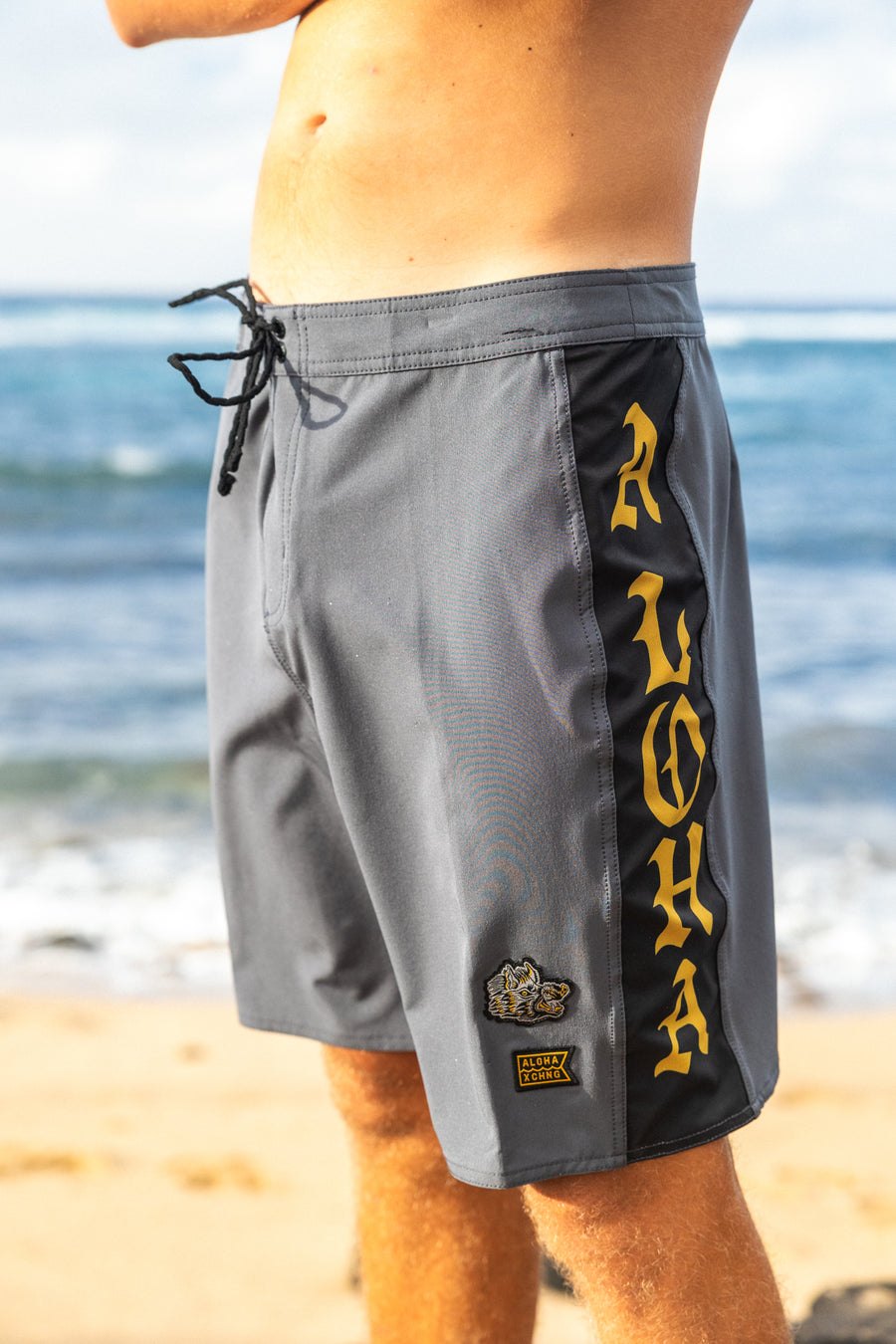 M's Side Pali Boardshort 19" - Dark Grey