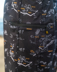 M's Side Pali Boardshort - Kauai Map / Vintage Black