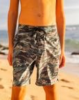 Boys Cruisey Cruise Boardshort - Tiger Camo