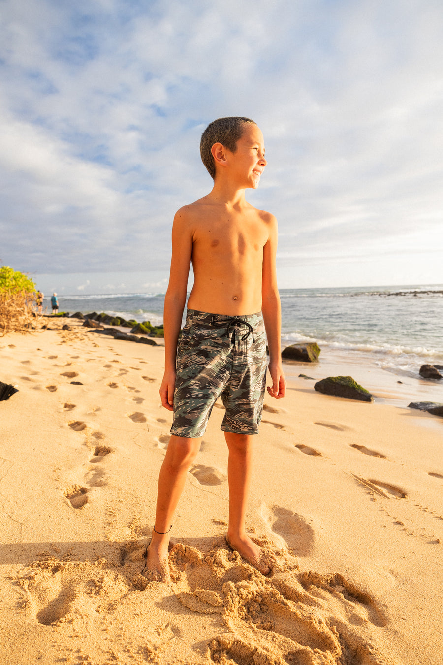 Boys Cruisey Cruise Boardshort - Tiger Camo