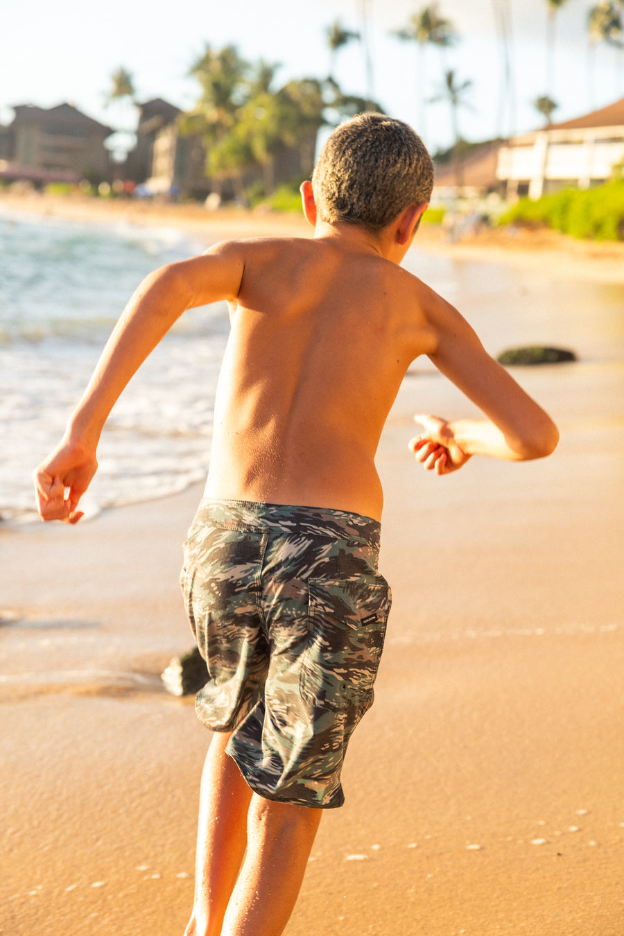 Boys Cruisey Cruise Boardshort - Tiger Camo