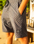 Boys Cruisey Cruise Boardshort - Black Check