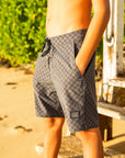 Boys Cruisey Cruise Boardshort - Black Check