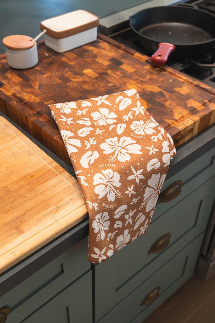 Aloha Hibiscus Quick Dry Kitchen Towel