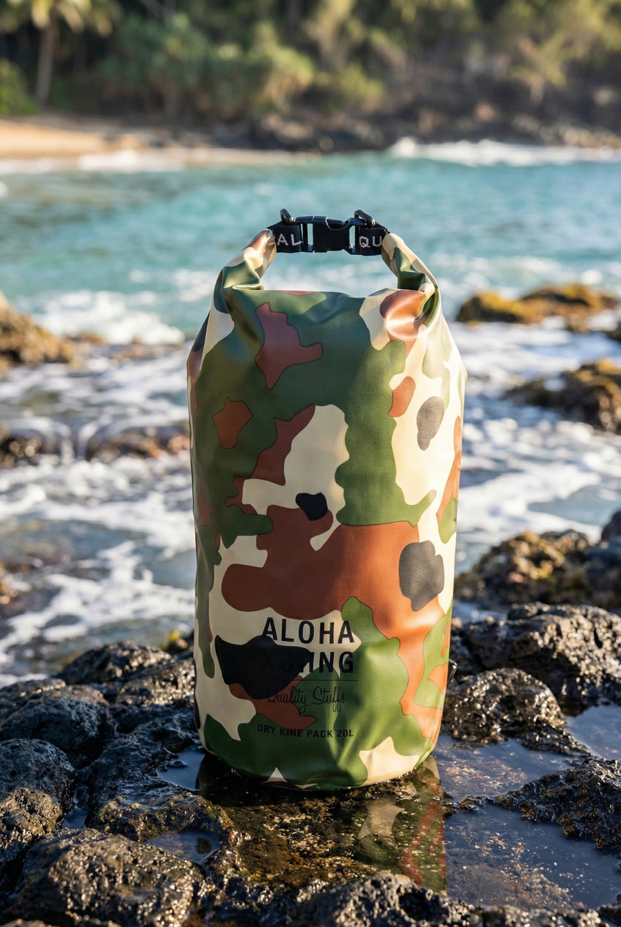 20L Roll Top Dry Sling Bag-Camo