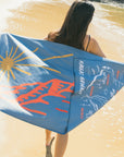 Kauai Map/ Sunburst Na Pali Quick Dry Towel