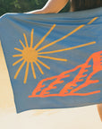Kauai Map/ Sunburst Na Pali Quick Dry Towel