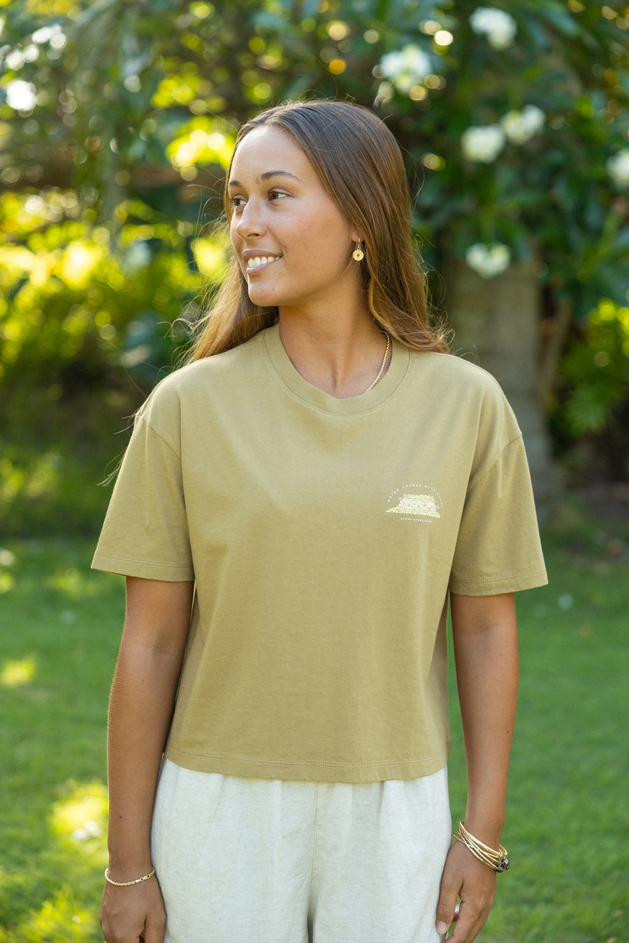 W's Lauhala Boxy Tee