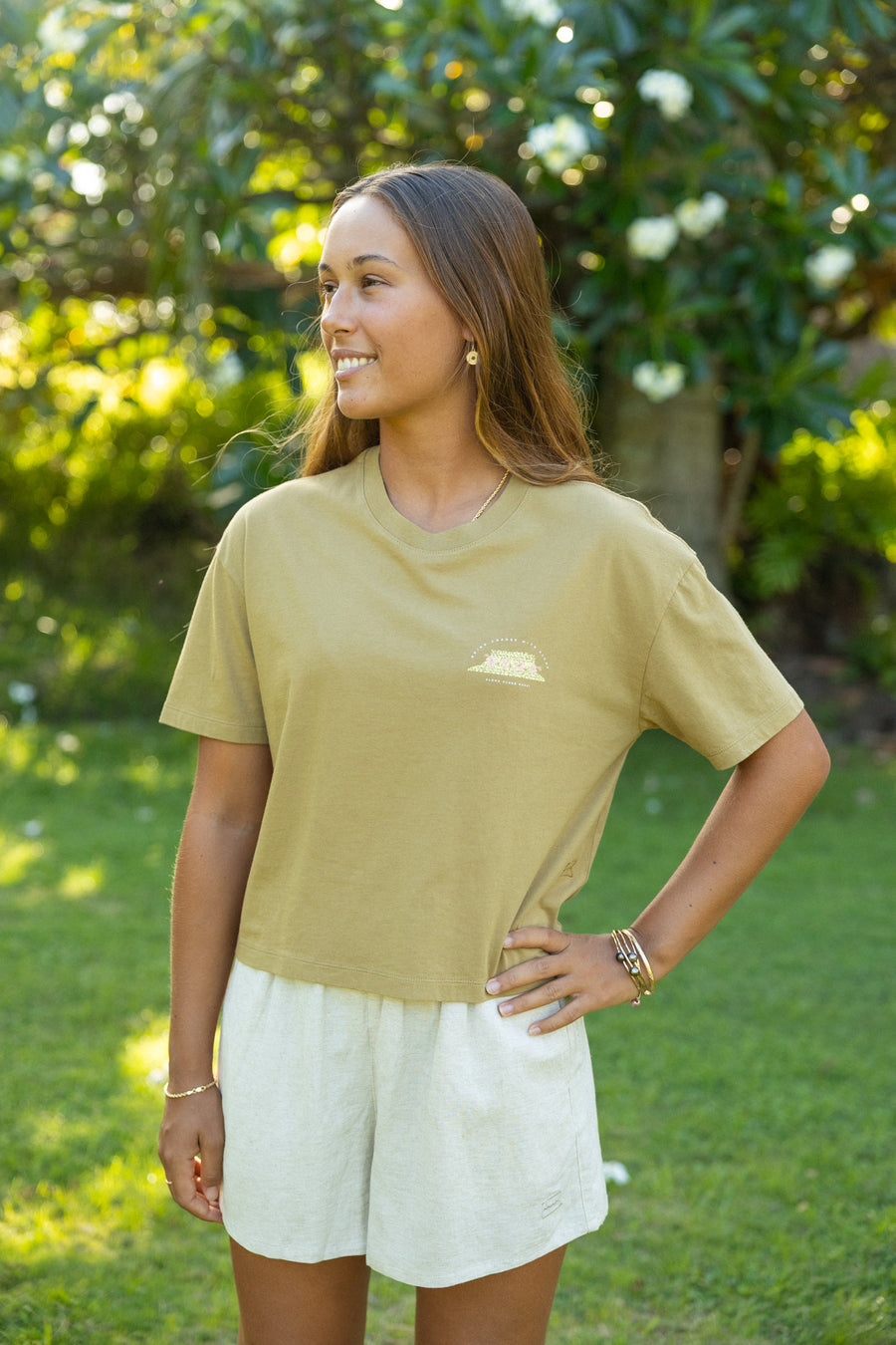 W's Lauhala Boxy Tee