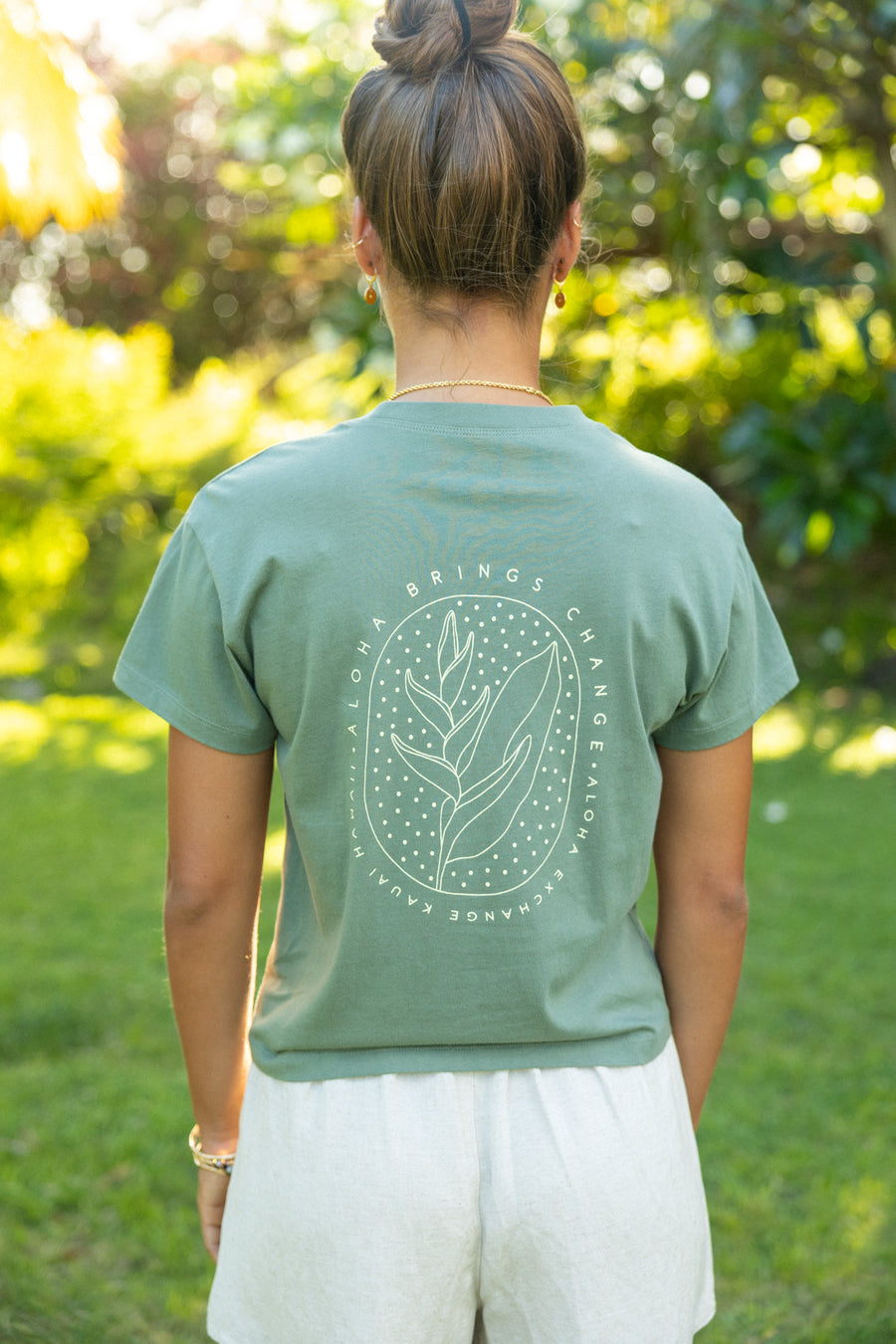 W's Heliconia Mid Crop Tee