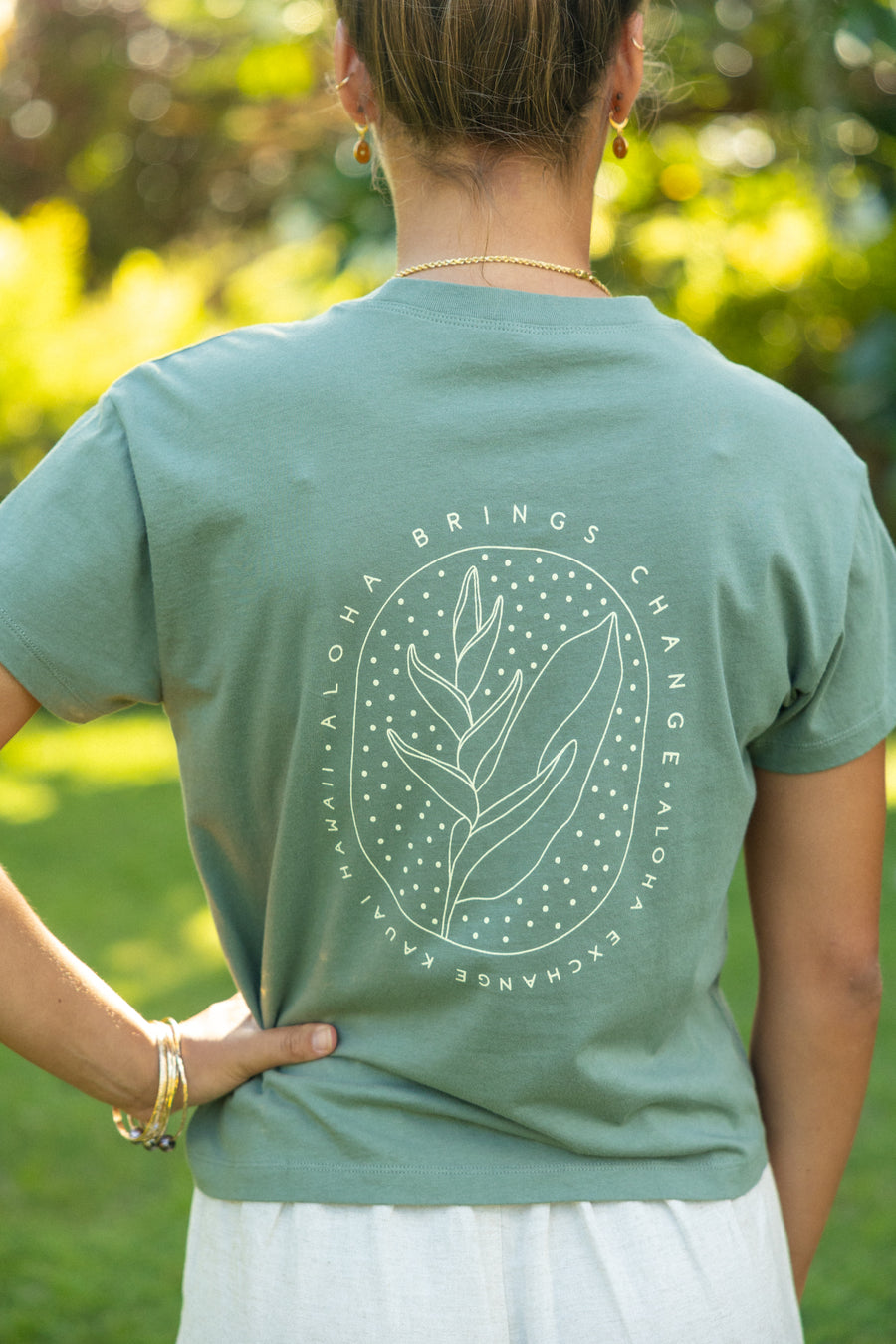 W's Heliconia Mid Crop Tee