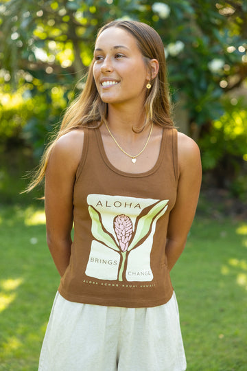 W's Funky Ginger Fitted Tank