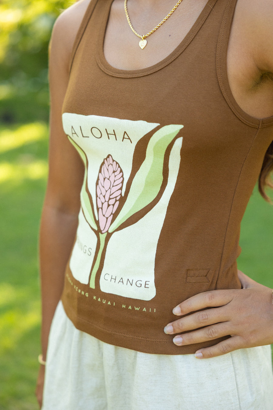 W's Funky Ginger Fitted Tank