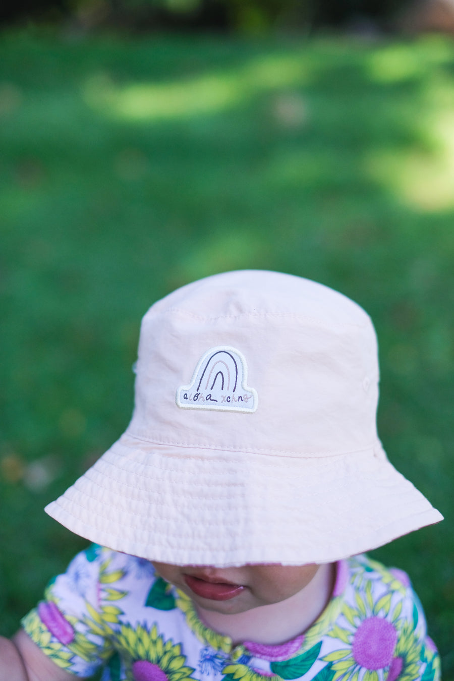 Kids Rainbow Doodle Reversible Bucket Hat