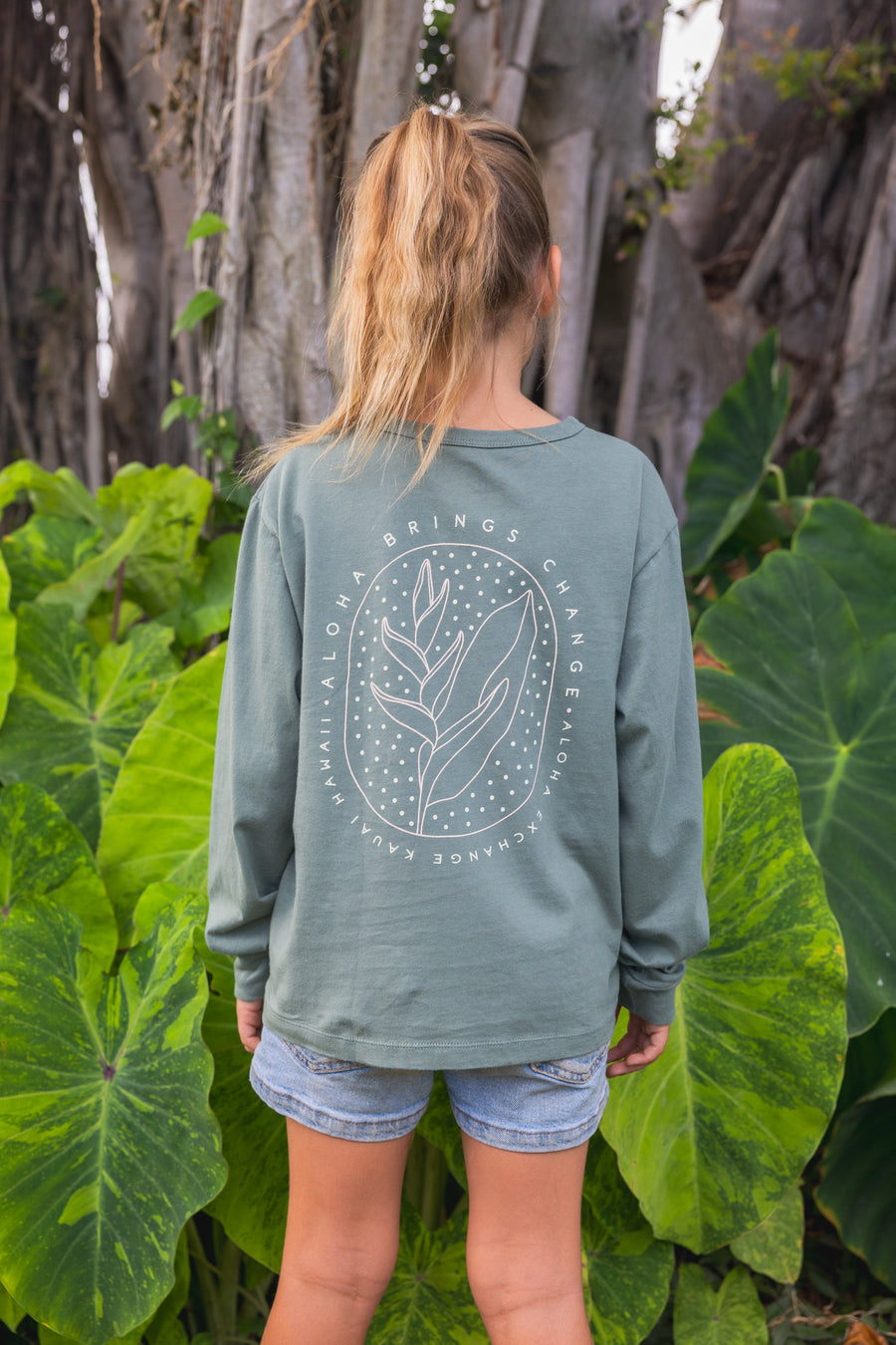 Heliconia Youth Longsleeve Tee