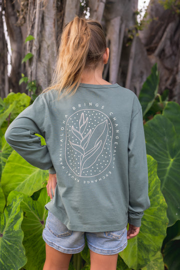 Heliconia Youth Longsleeve Tee