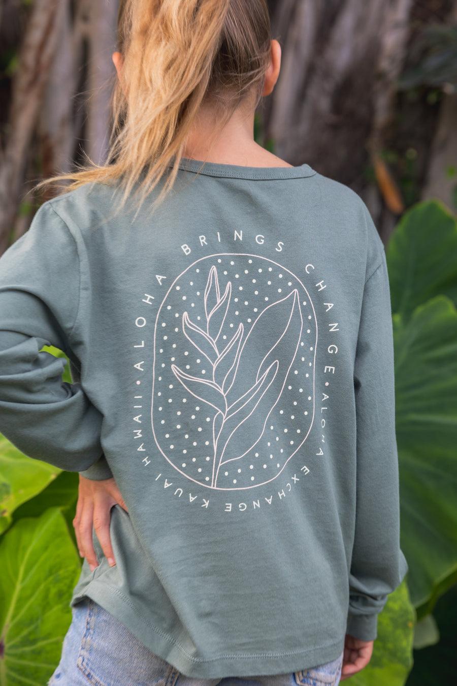 Heliconia Youth Longsleeve Tee