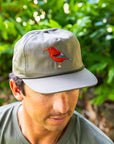 I'iwi Embroidered 5 Panel Unstructured Hat - Green