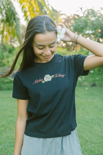 W's Pikake Rose Mid Tee