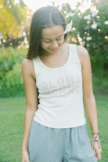 W's Blooming Fitted Tank