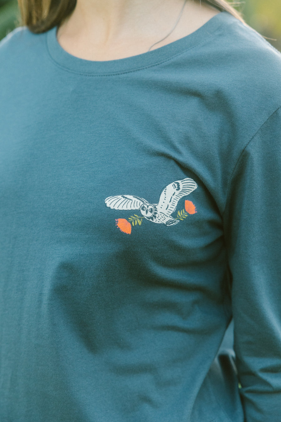 W's Flying Pueo Longsleeve Tee