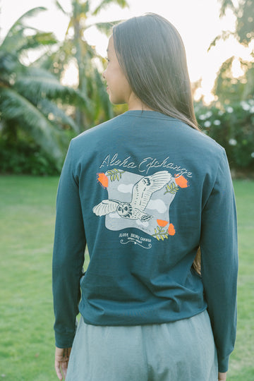 W's Flying Pueo Longsleeve Tee