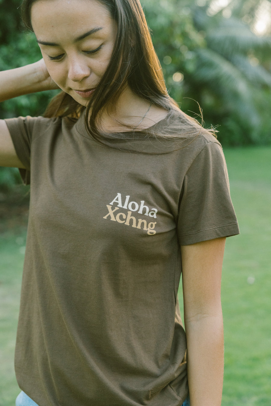 W's ABC Stacked Crew Tee