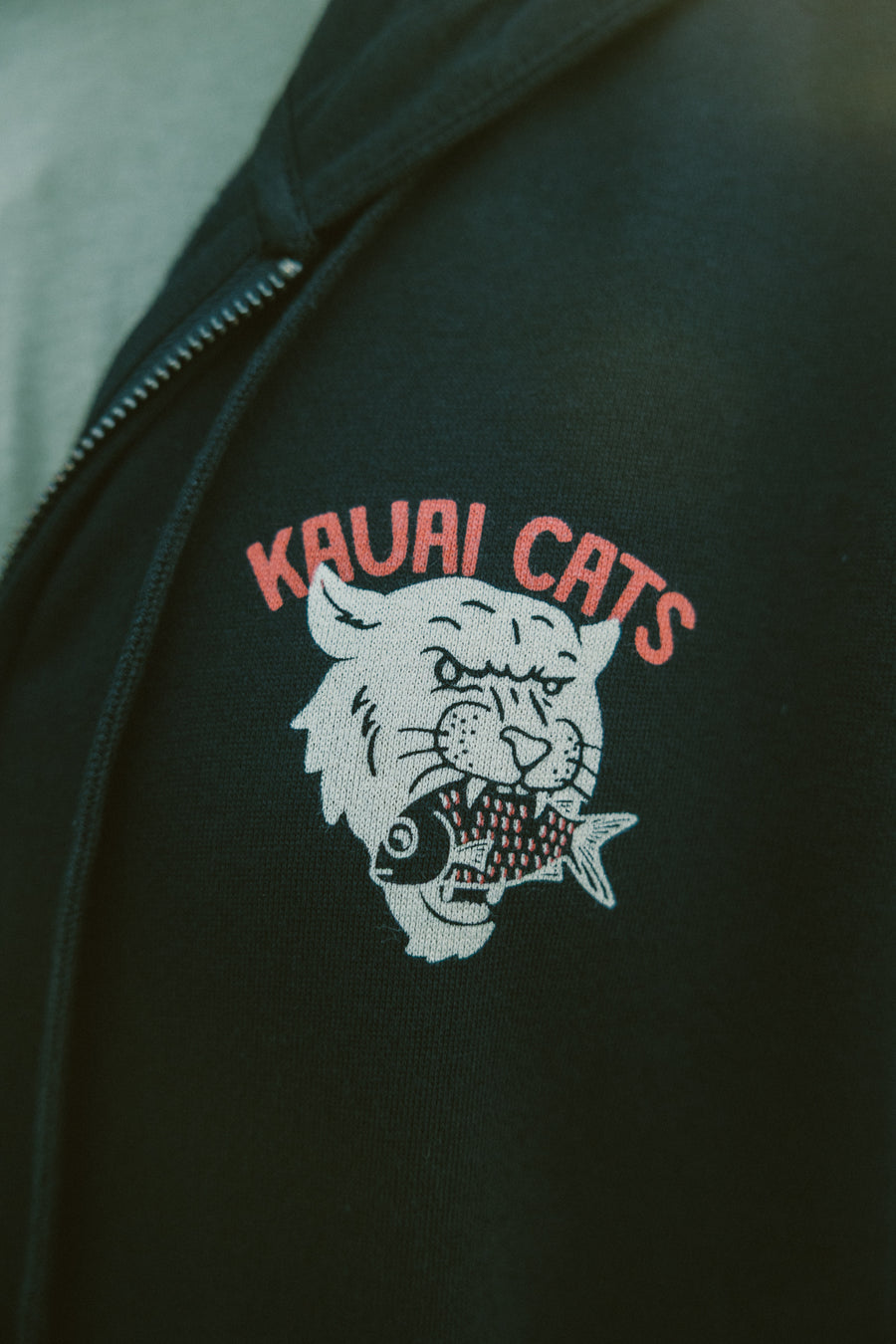 Kauai Cat Fish Zip Up Hoodie