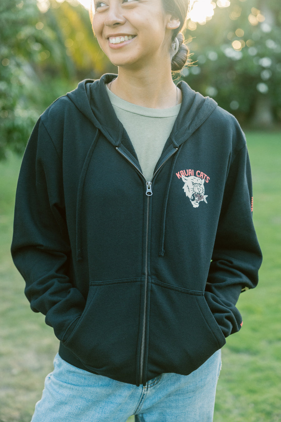 Kauai Cat Fish Zip Up Hoodie