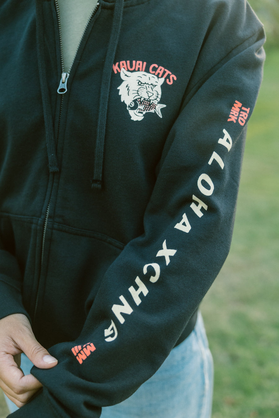 Kauai Cat Fish Zip Up Hoodie