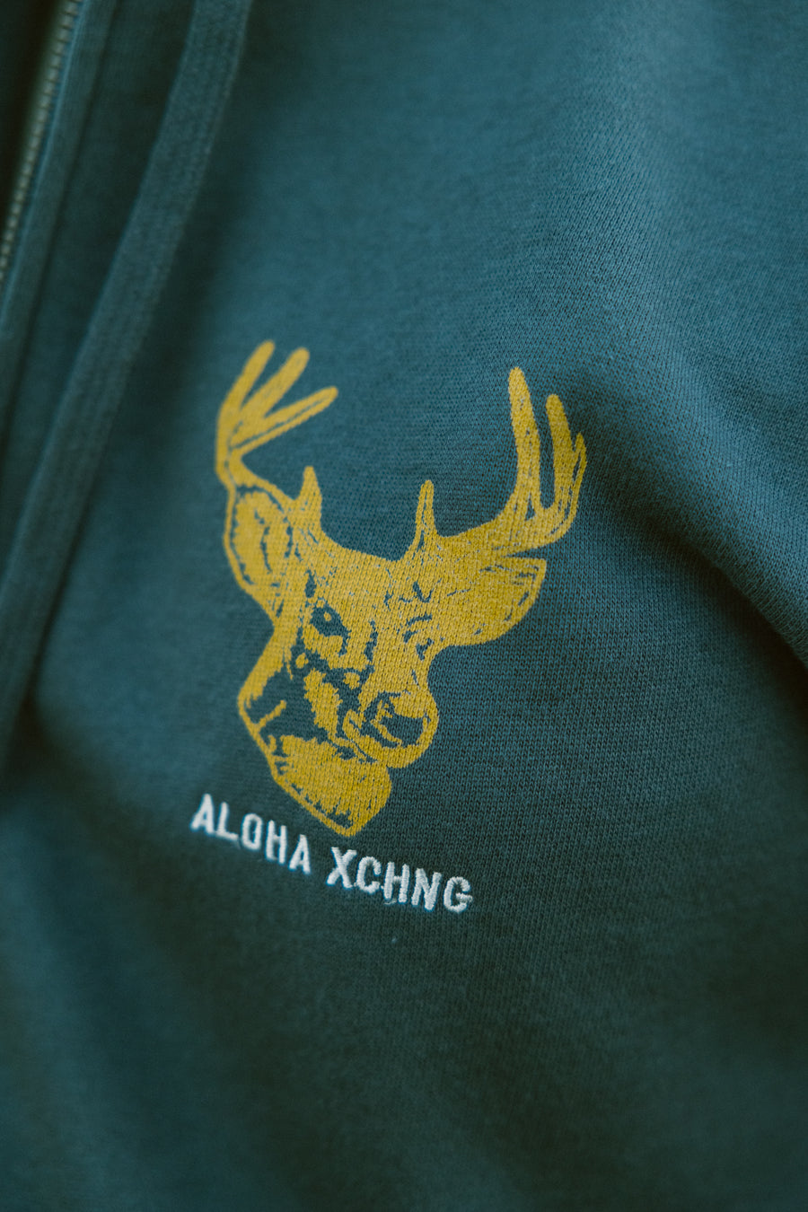 Black Tail Zip Up Hoodie